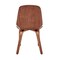Armen Living Brinley Gray Faux Leather and Walnut Wood Dining Room Accent Chair LCBNSIWAGR - alternate 4